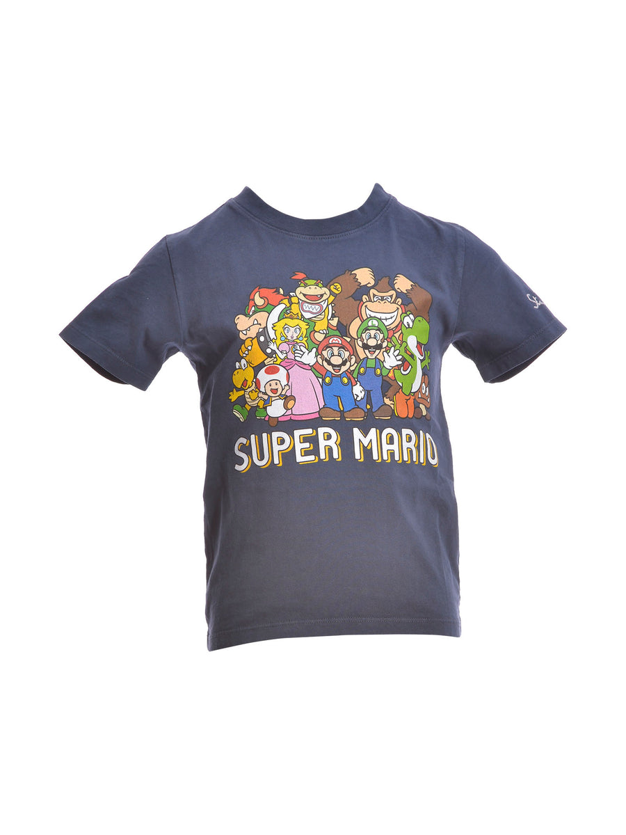 T-shirt blu Super Mario