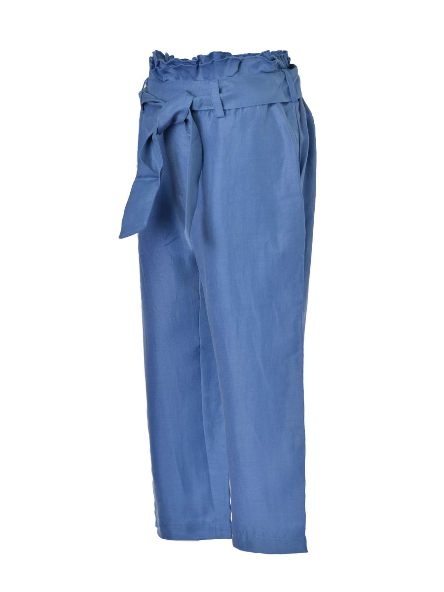 Pantalone caramella blu denim