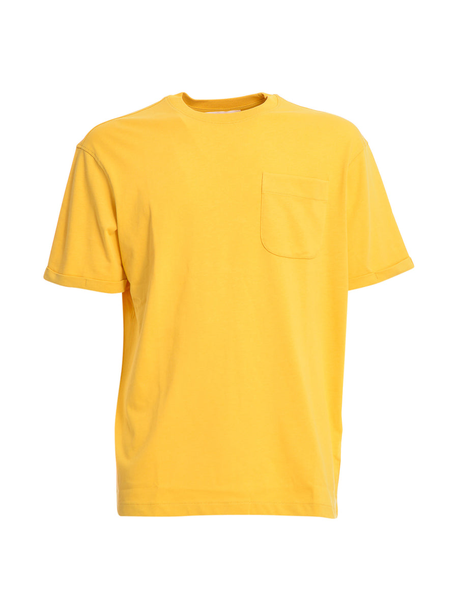 T-shirt over gialla con taschino
