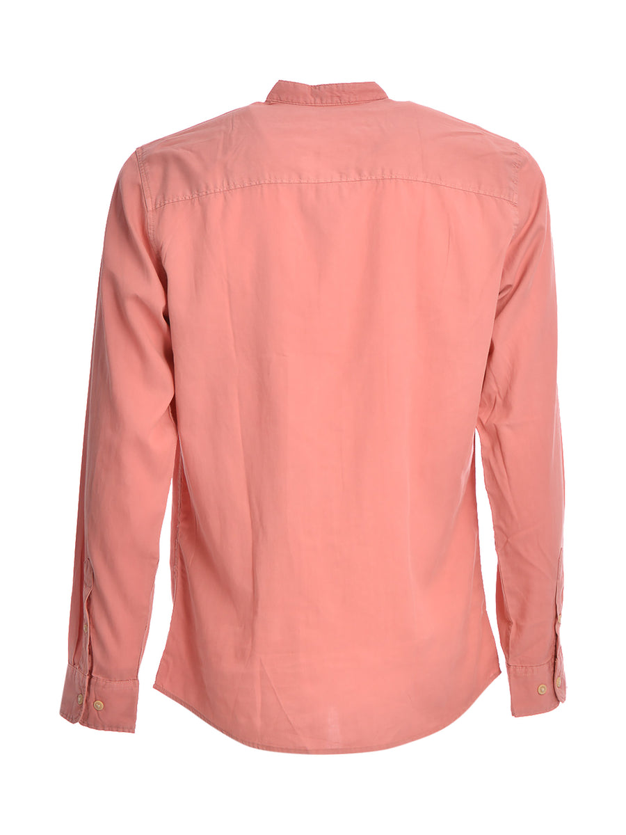 Camicia slim rosa pesca