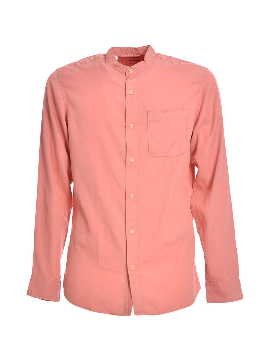 Camicia slim rosa pesca