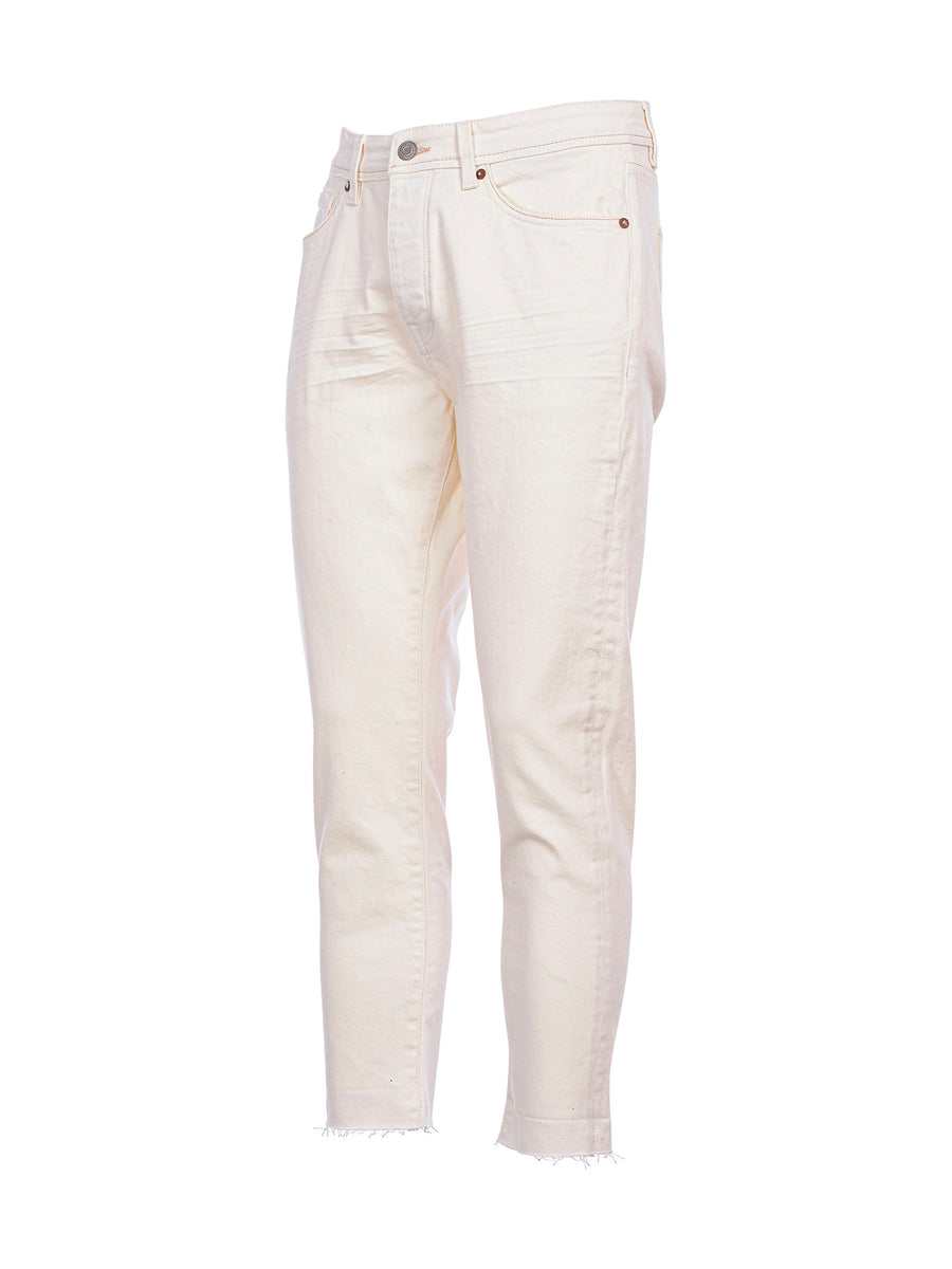 Jeans bianco relaxed cropped aldu