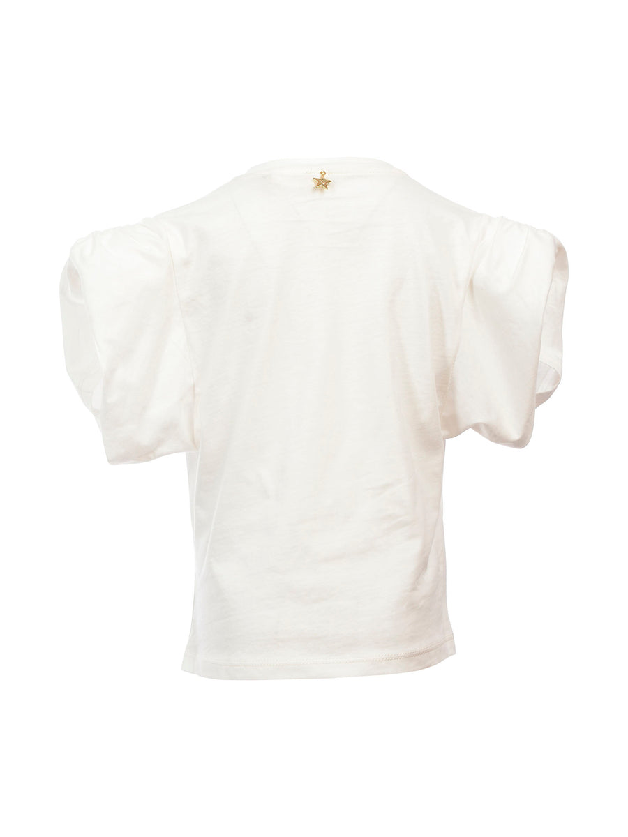 T-shirt bianca con spalline