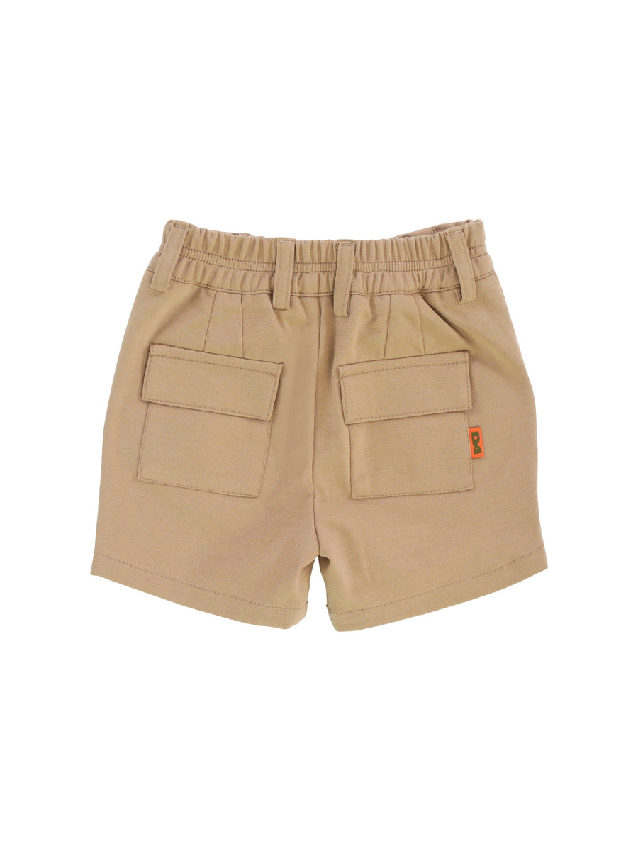 Shorts cammello con coulisse