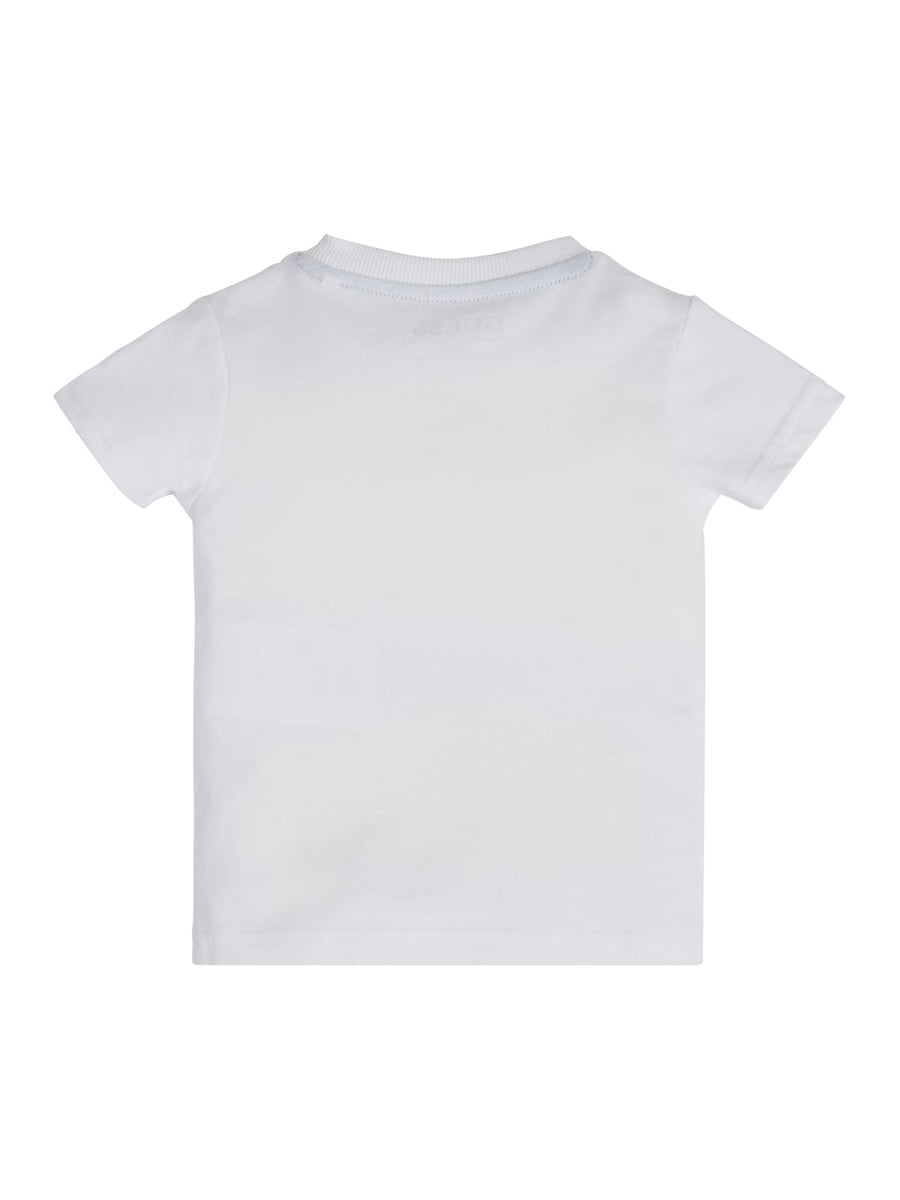 T-shirt bianca con stampa 3d