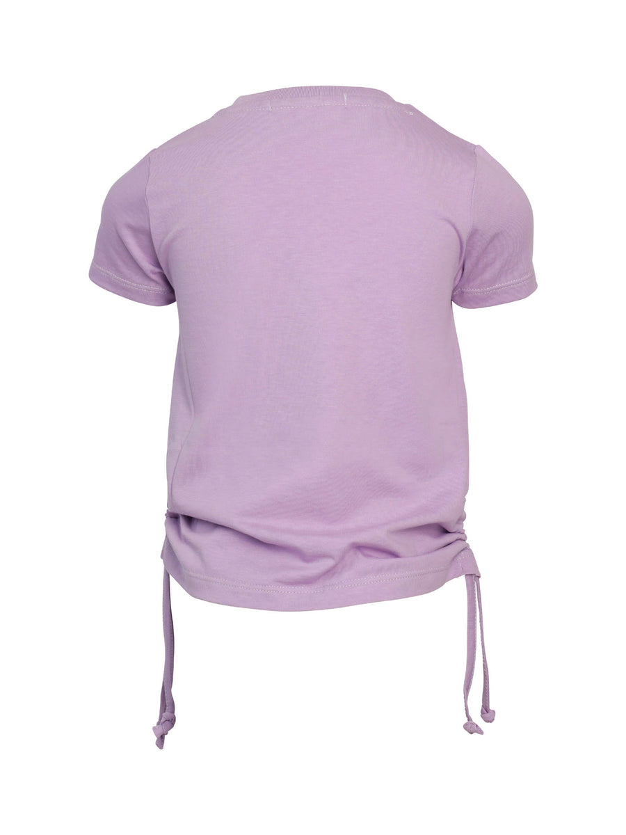 T-shirt lilla con coulisse