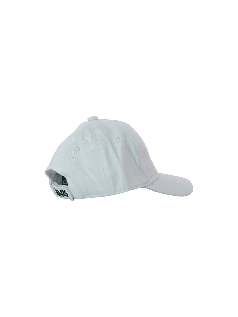 Cappello bianco con ricamo tigre