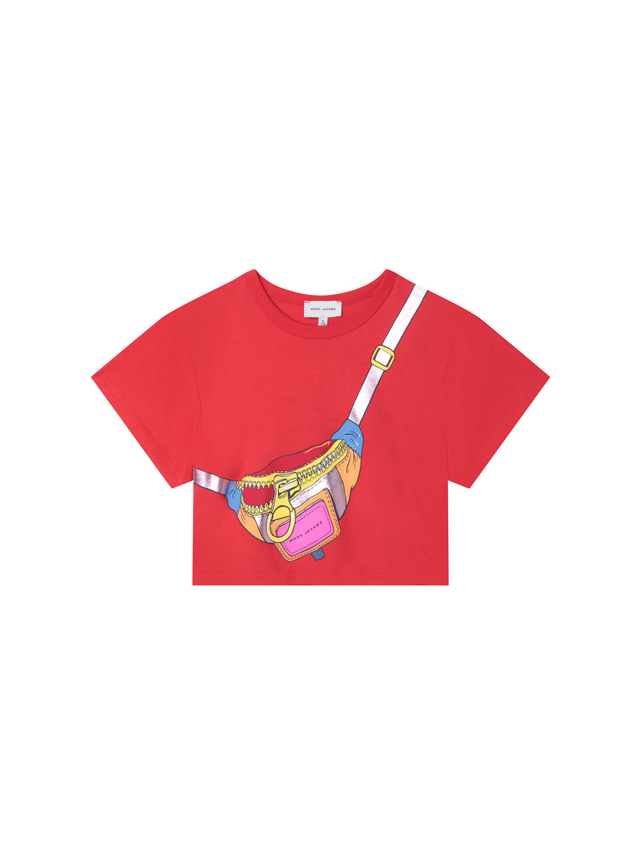 T-shirt cropped rossa