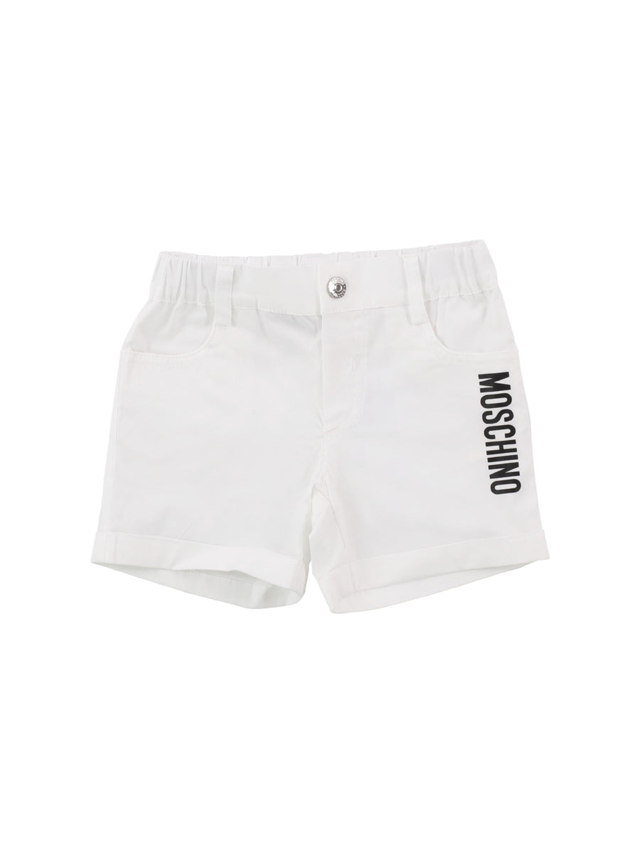 Shorts bianco con stampa Toy