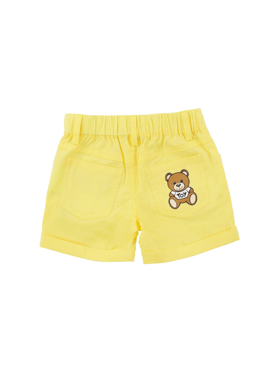 Shorts giallo con stampa Toy