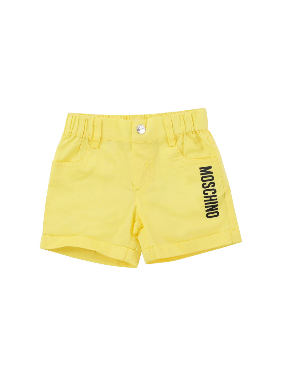 Shorts giallo con stampa Toy