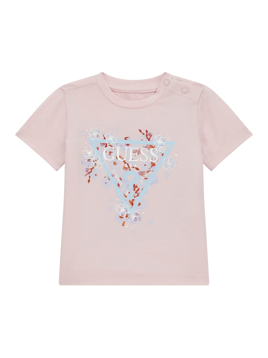 T-shirt da neonata rosa chiaro