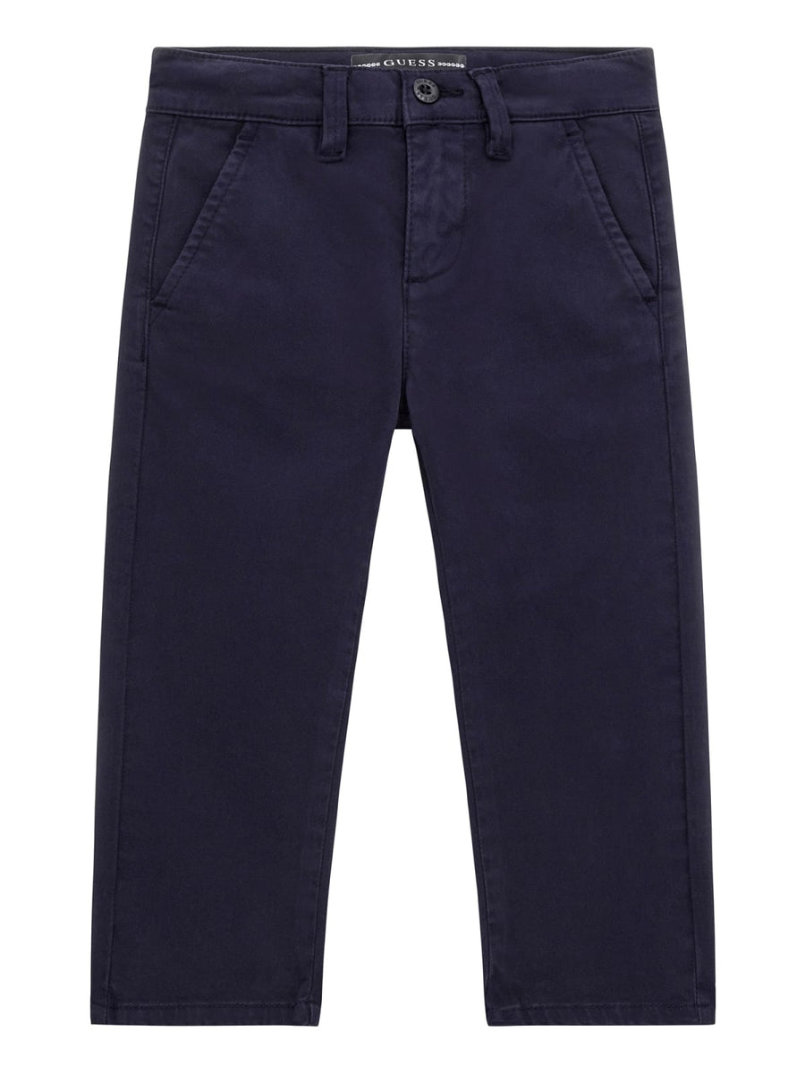 Pantaloni in cotone blu scuro