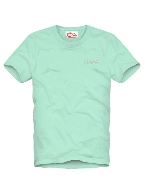T-shirt Dover in cotone verde acqua
