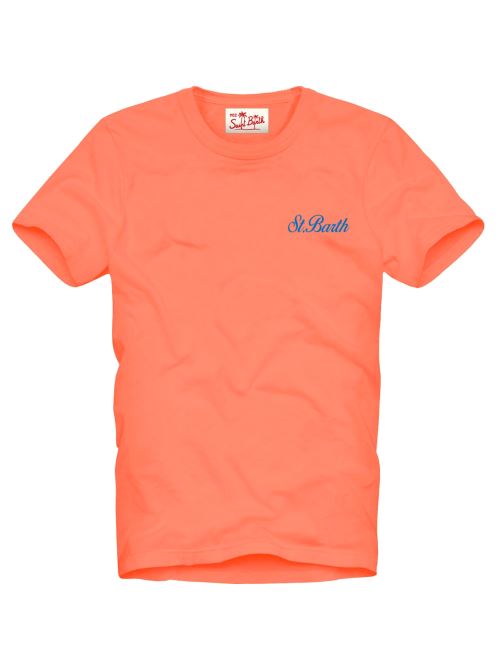 T-shirt Dover in cotone arancio corallo